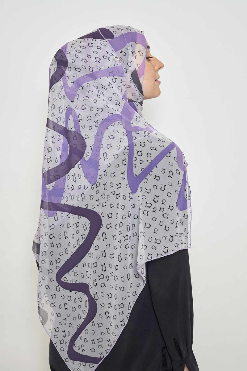 a-motion scarf CREPE SILK