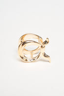 arzu signature knot scarf ring