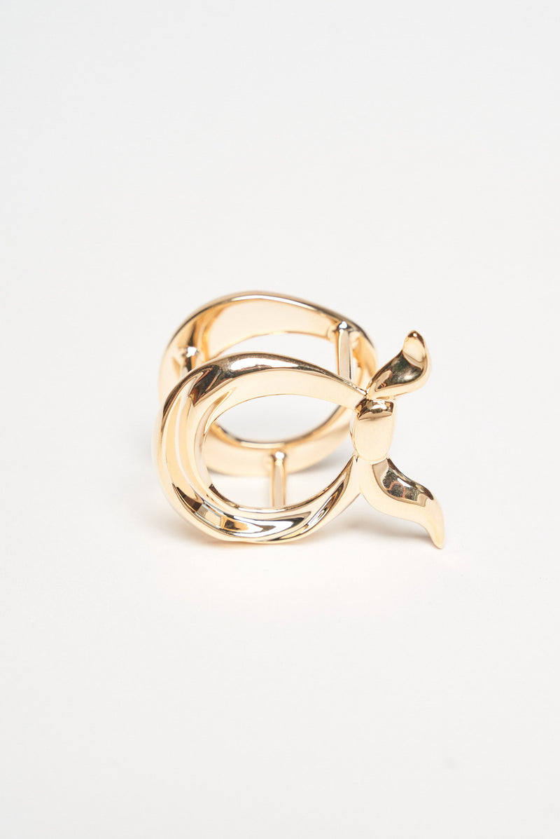 arzu signature knot scarf ring