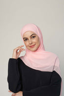 stretch-it square Large GEORGETTE toothstitch hem
