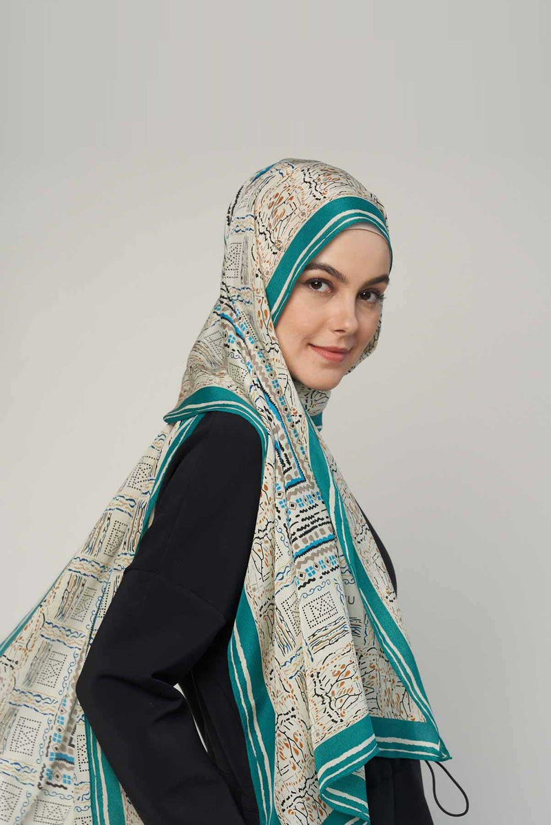 graphic fantasy scarf CREPEDECHINE
