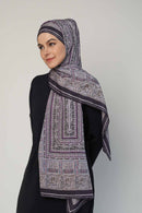 graphic fantasy scarf CREPEDECHINE