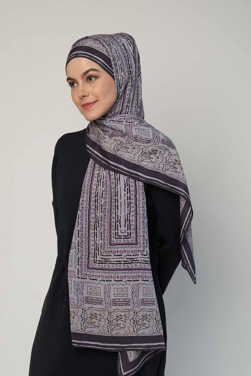 graphic fantasy scarf CREPEDECHINE