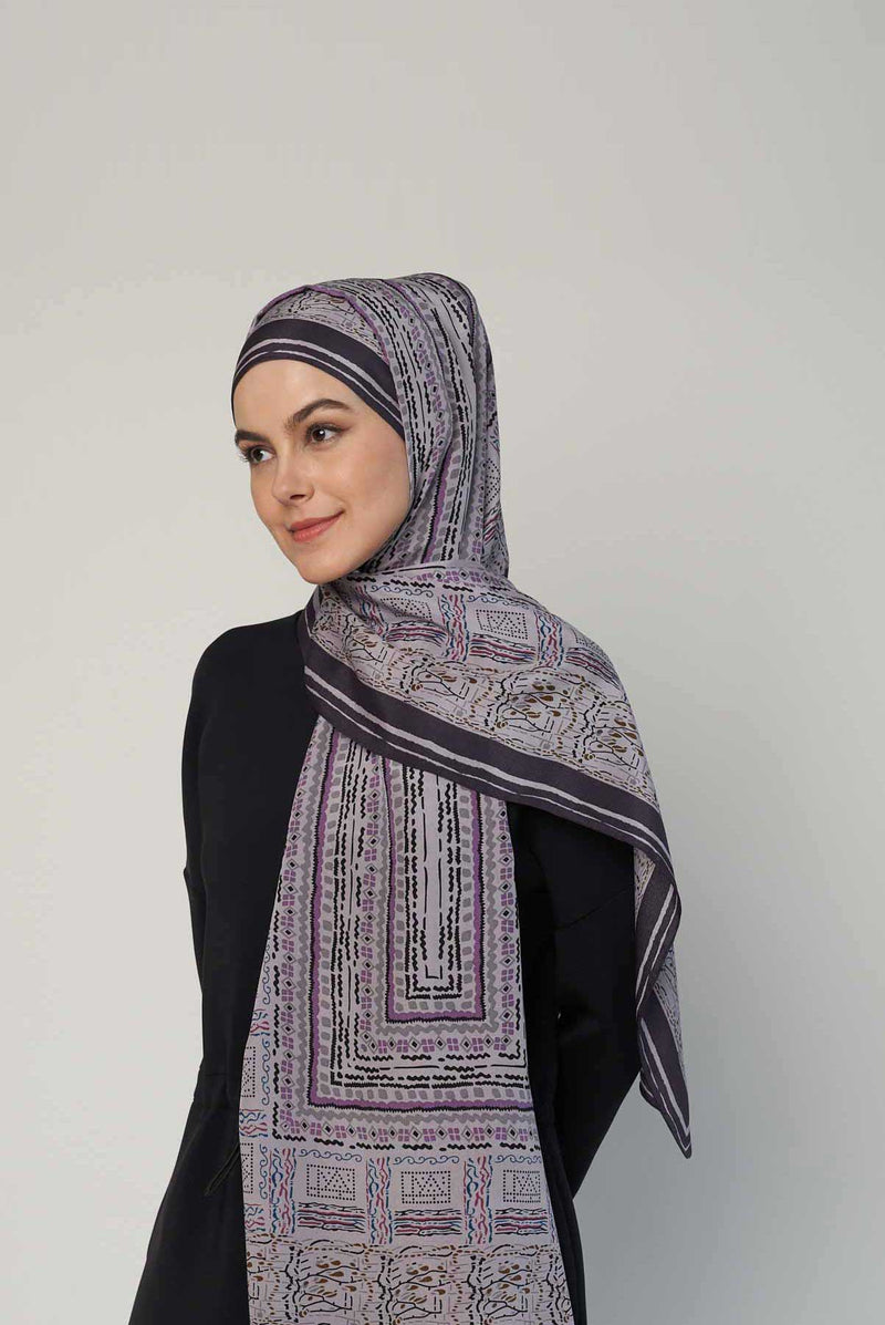graphic fantasy scarf CREPEDECHINE
