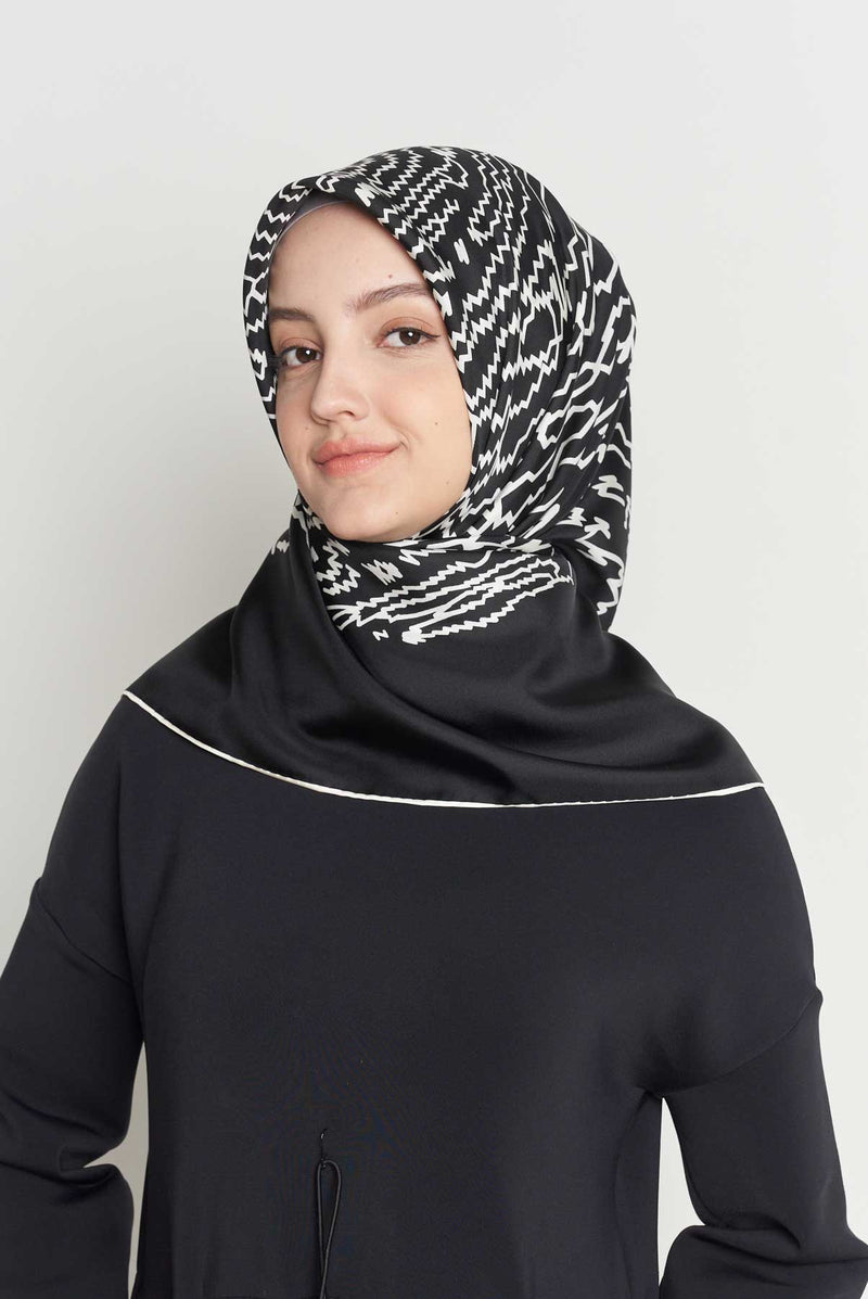 text -- shimmering thumbprint sophisticated black