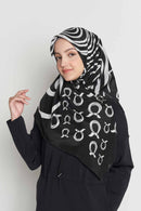 text -- arabesque sophisticated black