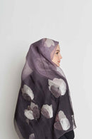 tulips behind shadows scarf CASHMERE SILK