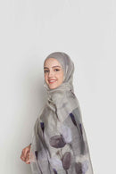 tulips behind shadows scarf CASHMERE SILK