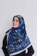 arzu lover's knot square TWILL SILK Large