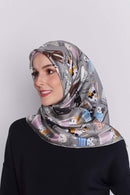 cats of the world square TWILL SILK