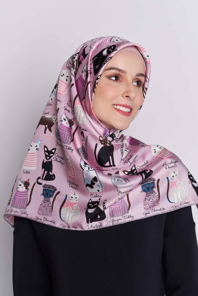 text -- cats ladylike pink