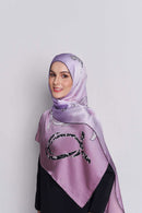 every knot has a silver lining scarf CREPE SATIN SILK