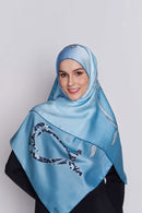every knot has a silver lining scarf CREPE SATIN SILK