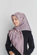 thumbprint square TWILL SILK Large