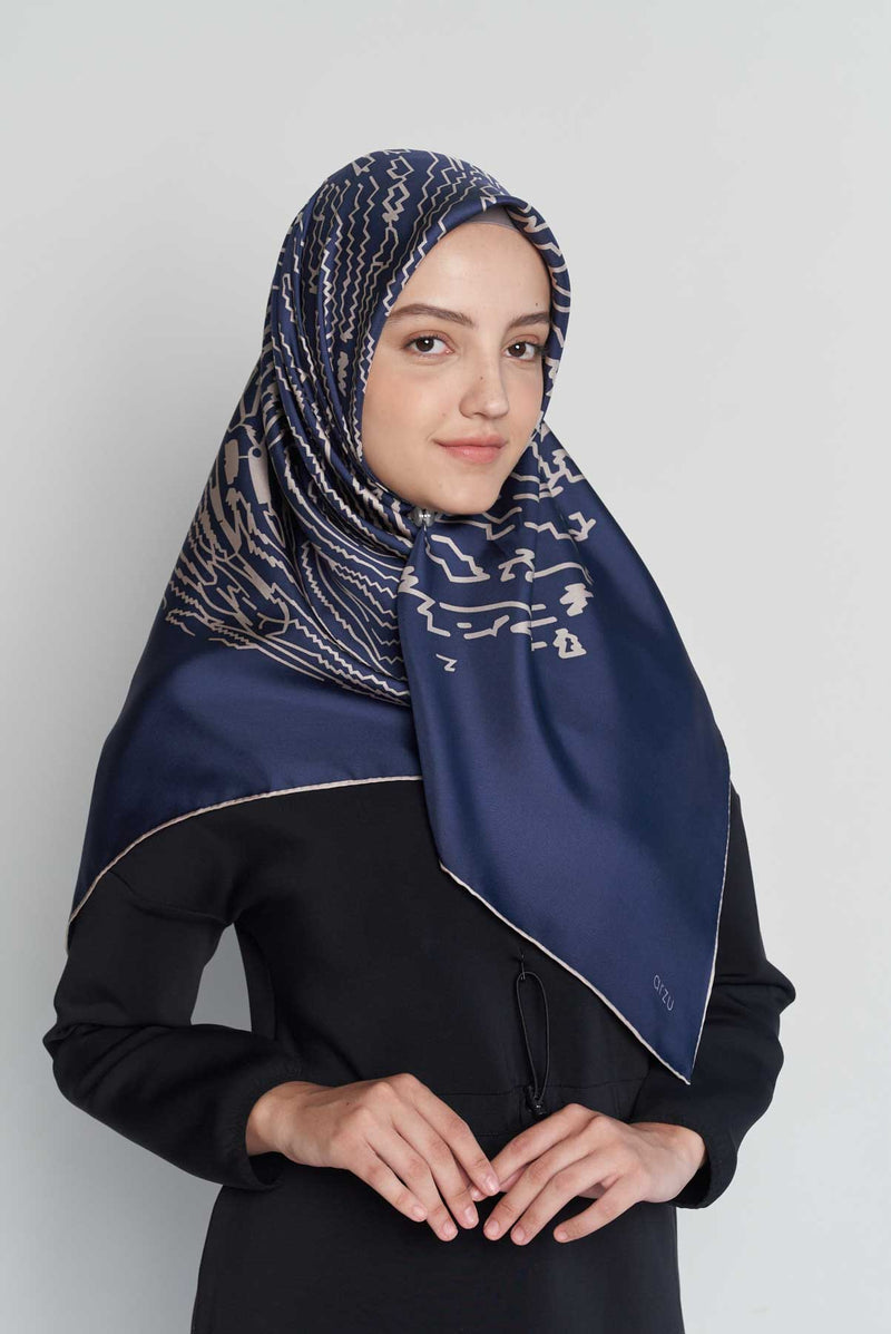 text -- shimmering thumbprint midnight navy