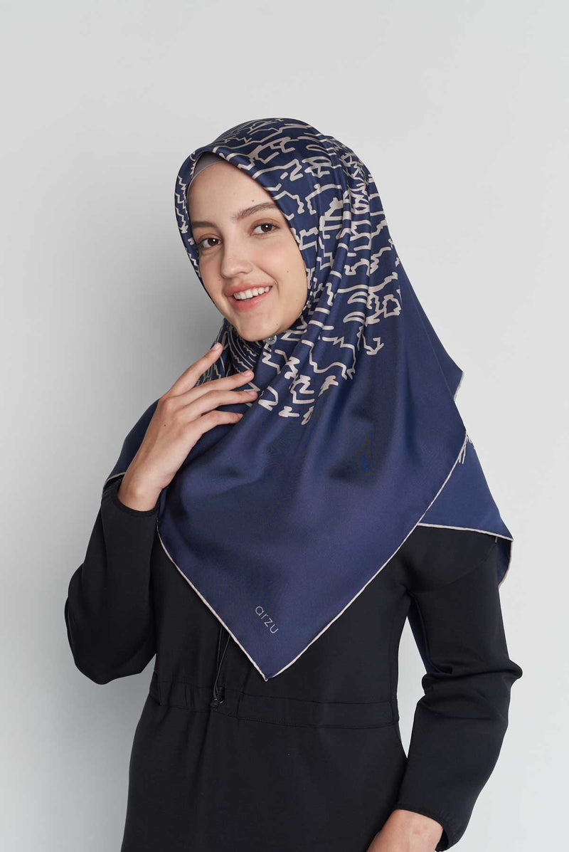 text -- shimmering thumbprint midnight navy