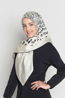 text -- shimmering thumbprint ivory
