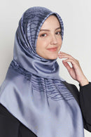 text -- shimmering thumbprint stonewash blue
