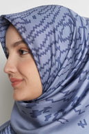 text -- shimmering thumbprint stonewash blue