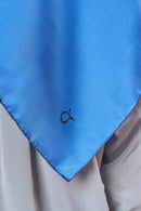 text -- shimmering electric blue night blue piping