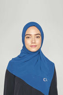 stretch-it square Large GEORGETTE toothstitch hem