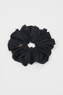 text -- scrunchie sophisticated black