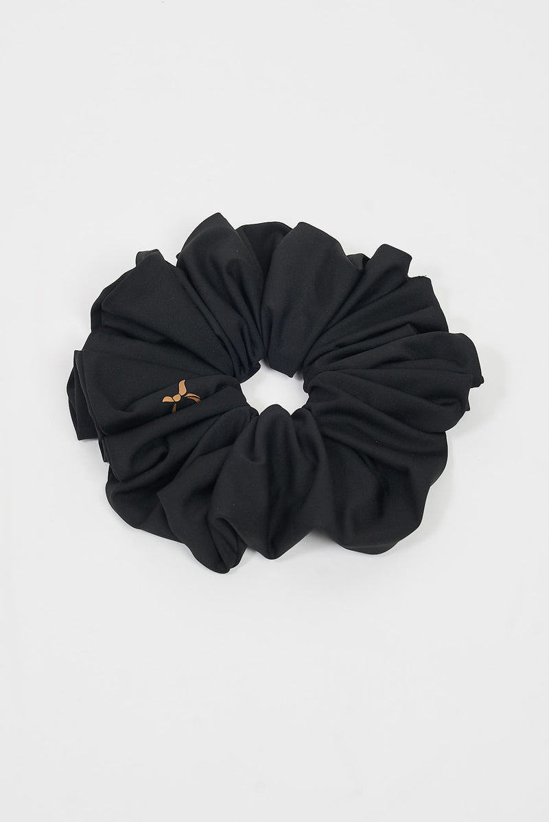 text -- scrunchie sophisticated black