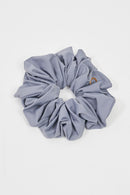 text -- scrunchie modern grey