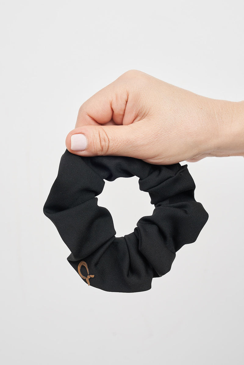 text -- scrunchie sophisticated black