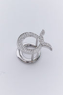 text -- silver ring