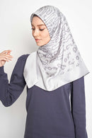 thumbprint square TWILL SILK Large