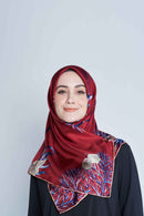 the siren square TWILL SILK