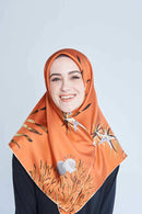 the siren square TWILL SILK