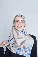 the siren square TWILL SILK