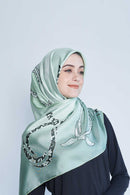 every knot has a silver lining square TWILL SILK Large