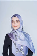 every knot has a silver lining square TWILL SILK Large