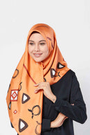 arzu charms square TWILL SILK Large 110cm