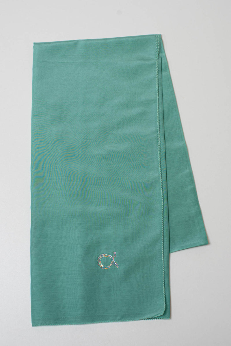 text -- lustrous tranquil teal