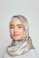 wet weather, don't care square TWILL SILK 100cm