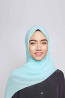 stretch-it square Large GEORGETTE toothstitch hem