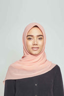 stretch-it square Large GEORGETTE toothstitch hem