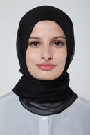 text -- crepe silk sophisticated black