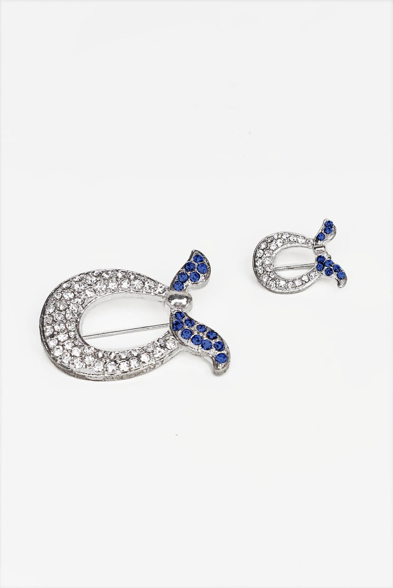 text -- brooch midnight navy