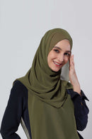 stretch-it scarf GEORGETTE Italian stitch hem