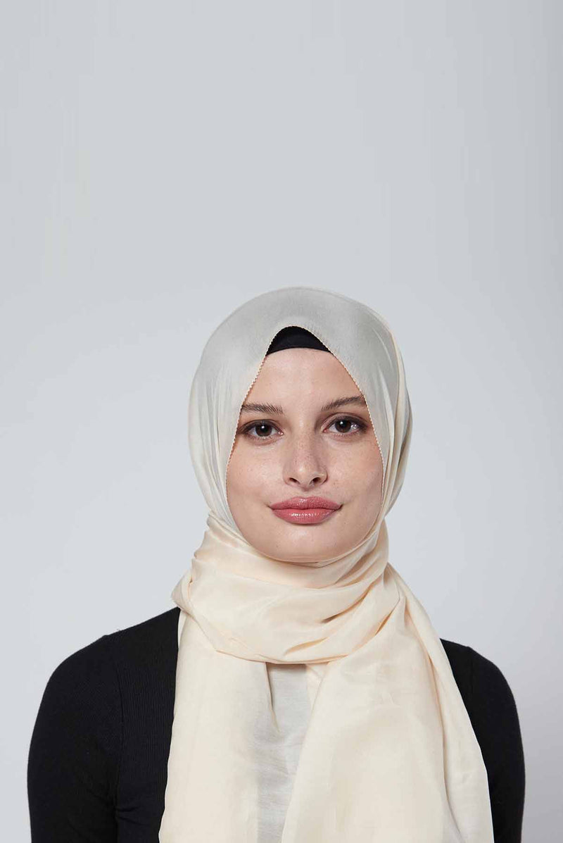 the good wrinkles scarf SILKOT tooth stitch hem