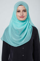 text -- crepe silk mint