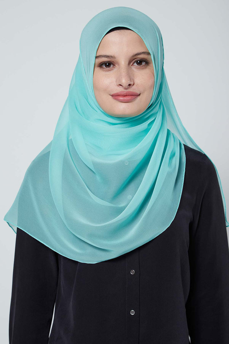 text -- crepe silk mint