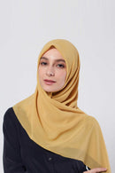 stretch-it square Large GEORGETTE toothstitch hem
