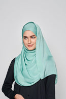 plaintastic mute satin scarf No-Silk Silk™ tooth stitch hem