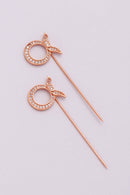 text -- rose gold pin